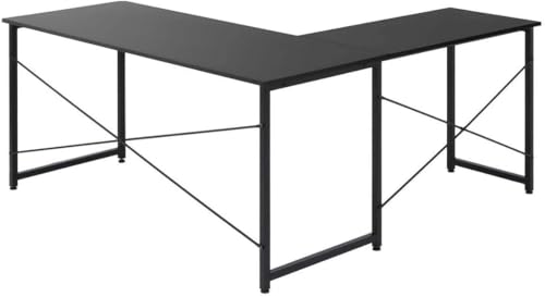R068 パーソナルデスク ダブルタイプ、幅150cm 美品 Amazon | L 字デスク モニターアーム対応 幅 150cm+90cm 木製 ブラック